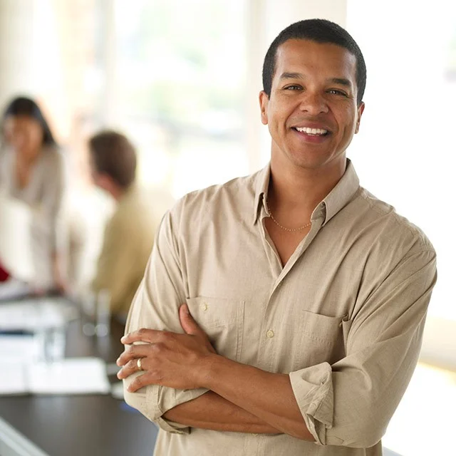 Smiling Office Worker